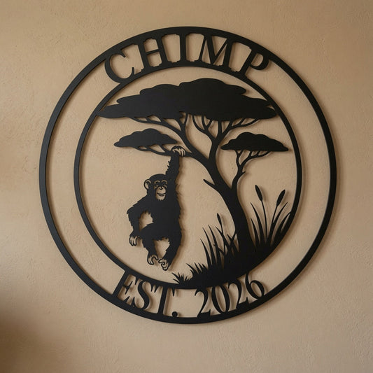 Playful Chimp - Wall / Home Decor - Digital File - ZIP File - Digital