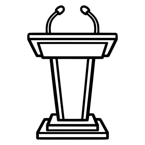 Podium with Dual Microphones - Digital File - XCS Friendly Digital My Custom Designs PDF