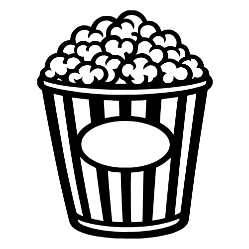 Popcorn Bucket Sketch - Vector Graphics - Digital File Digital My Custom Designs PDF