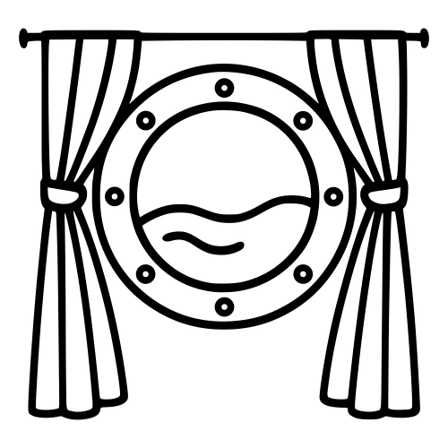 Porthole Window Curtain - Digital File - XCS Friendly Digital My Custom Designs PDF