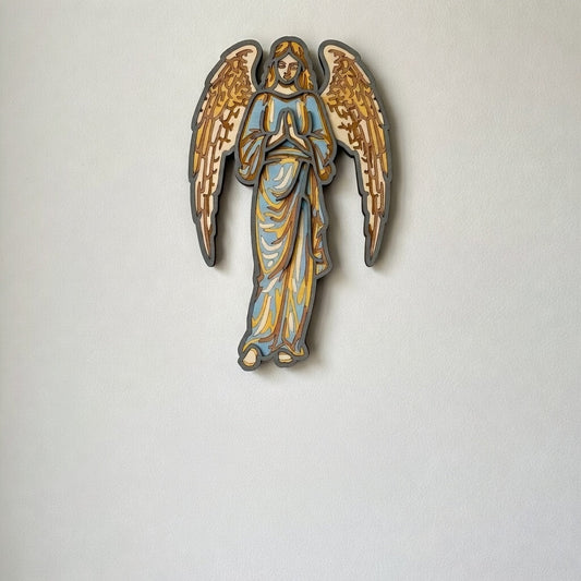 Prayer Angel - Layered Line Designs - Digital File Digital My Custom Designs