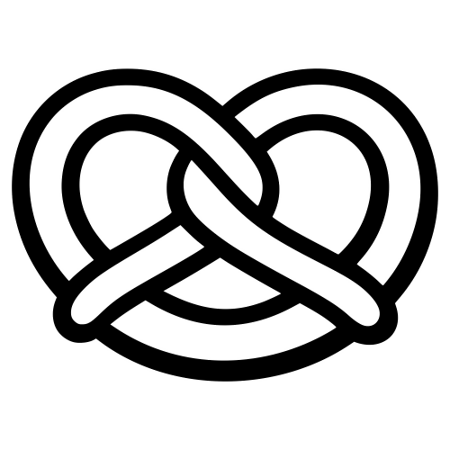 Pretzel Outline - Digital File - XCS Friendly Digital My Custom Designs PDF