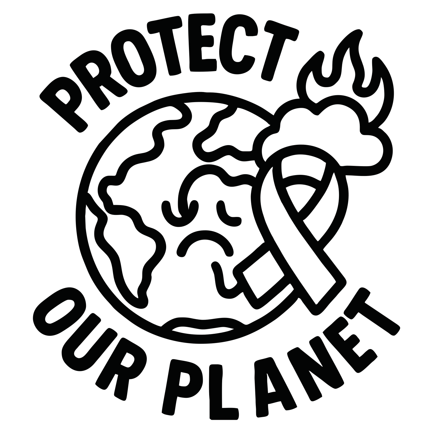 Protect Our Planet- Digital File - XCS Friendly Digital My Custom Designs PNG