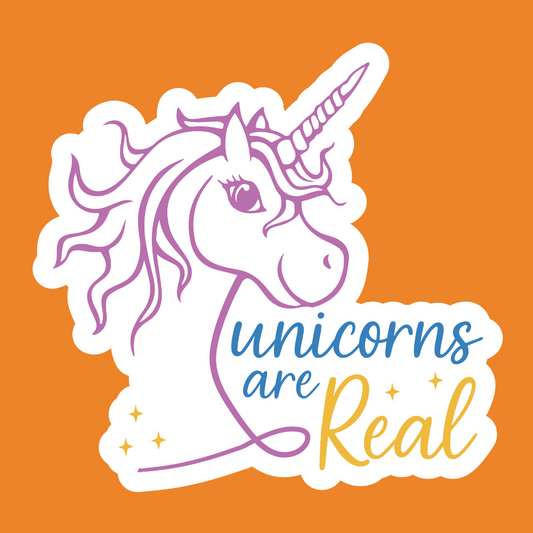 Unicorns are real - Unicorn Stickers - Digital File Digital My Custom Designs ZIP File