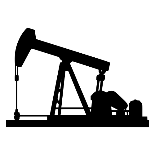 Pumpjack Silhouette - Vector Graphics - Digital File Digital My Custom Designs PDF