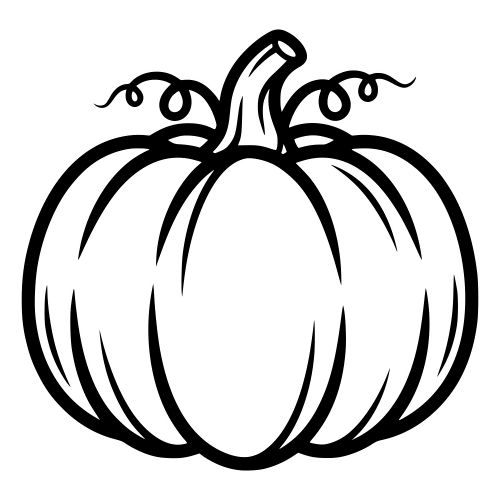 Pumpkin Outline - Digital File - XCS Friendly Digital My Custom Designs PDF