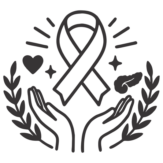 Purple Ribbon Pancreatic Cancer - Digital File - XCS Friendly Digital My Custom Designs PNG