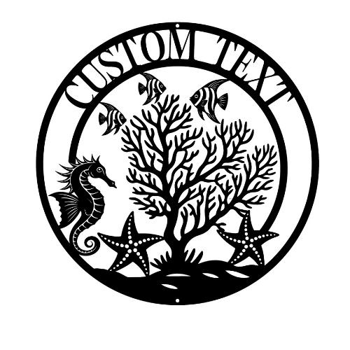 Coral - Custom Wall / Home Decor - Digital File Digital My Custom Designs ZIP File