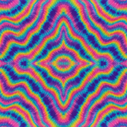 Vintage and Retro - Tie Dye Waves With Ultraviolet Splashes - Pattern - Digital File