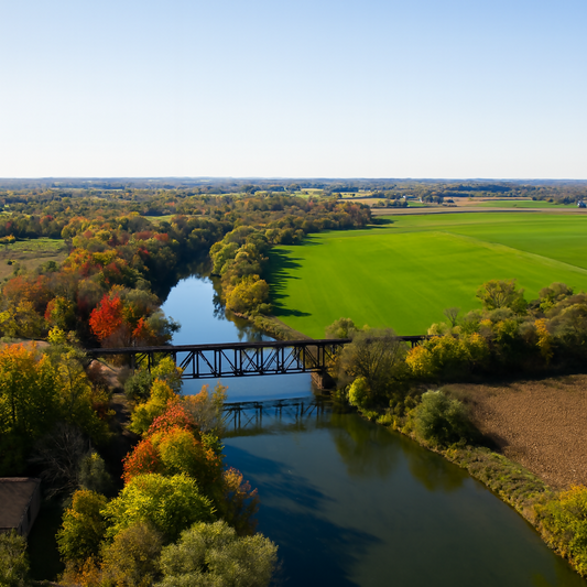 St. Jacobs Railway Bridge - Conestogo River - Ontario Canada - Rendered - Digital File Digital My Custom Designs PDF