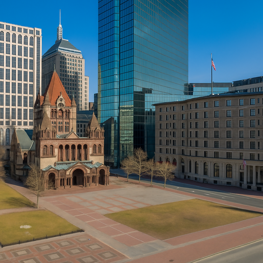 Copley Square - Massachusetts United States - Rendered - Digital File Digital My Custom Designs PDF