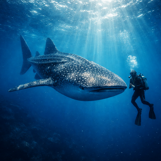 Whale Shark Swimming - Ningaloo Reef - Western Australia - Australia - Rendered - Digital File Digital My Custom Designs PDF