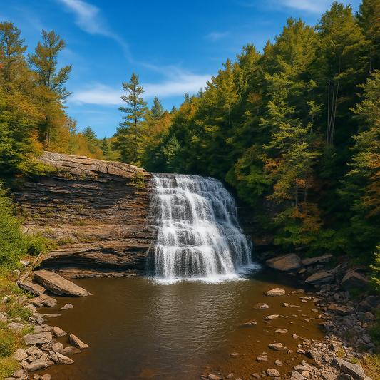 Muddy Creek Falls - Swallow Falls State Park - Maryland United States - Rendered - Digital File Digital My Custom Designs PDF