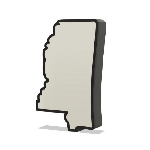 Mississippi Wall Lightbox - United States - 3D Print File - Digital File Digital My Custom Designs ZIP File
