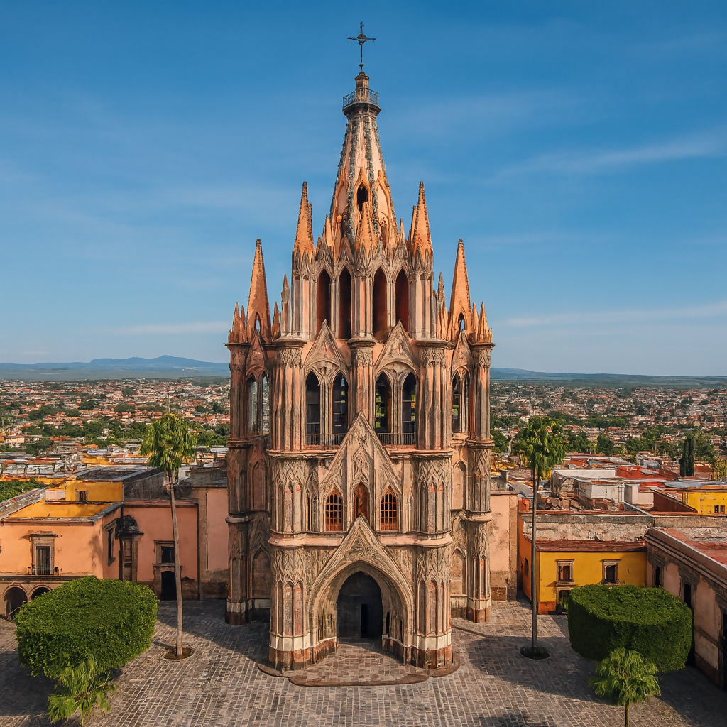 Church of St. Michael the Archangel (Parroquia de San Miguel Arcángel) - Guanajuato Mexico - Rendered - Digital File Digital My Custom Designs PDF