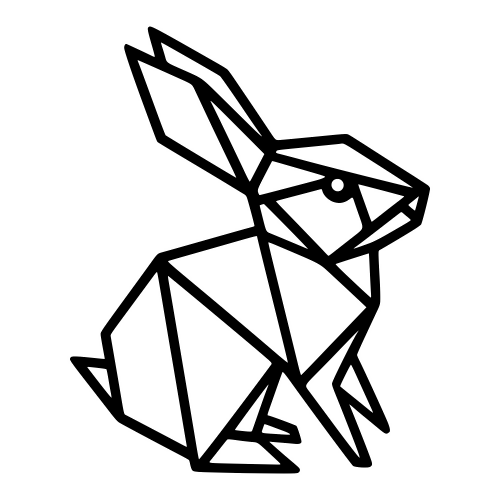 Origami Rabbit - Digital File - XCS Friendly Digital My Custom Designs PDF