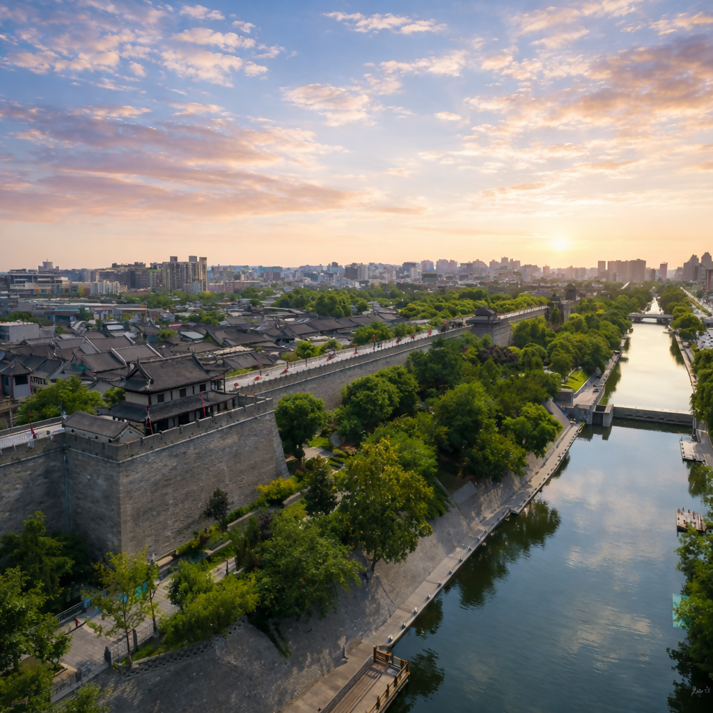 Ancient City Wall - Xi’an China - Asia - Rendered - Digital File Digital My Custom Designs PDF