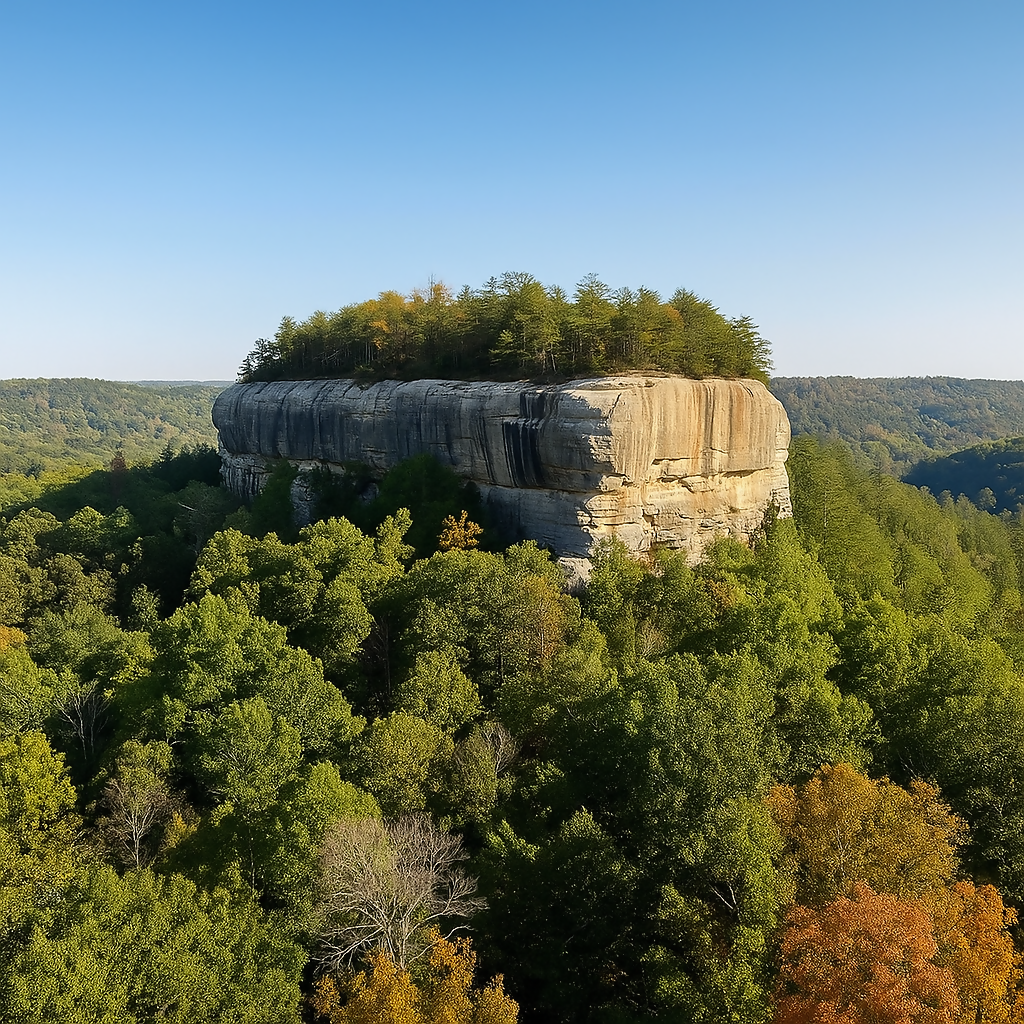 Raven Rock - Red River Gorge Geological Area - Kentucky United States - Rendered - Digital File Digital My Custom Designs PDF