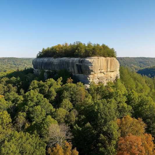 Raven Rock - Red River Gorge Geological Area - Kentucky United States - Rendered - Digital File Digital My Custom Designs PDF