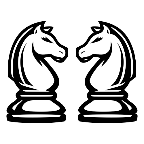 Knight Piece Outline - Digital File - XCS Friendly Digital My Custom Designs PDF