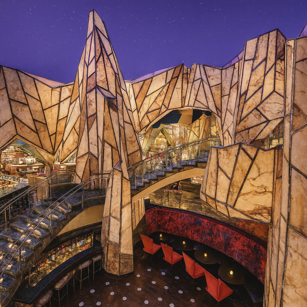 Vista Lounge at Wombi Rock - Mohegan Sun Resort - Connecticut United States - Rendered - Digital File Digital My Custom Designs PDF