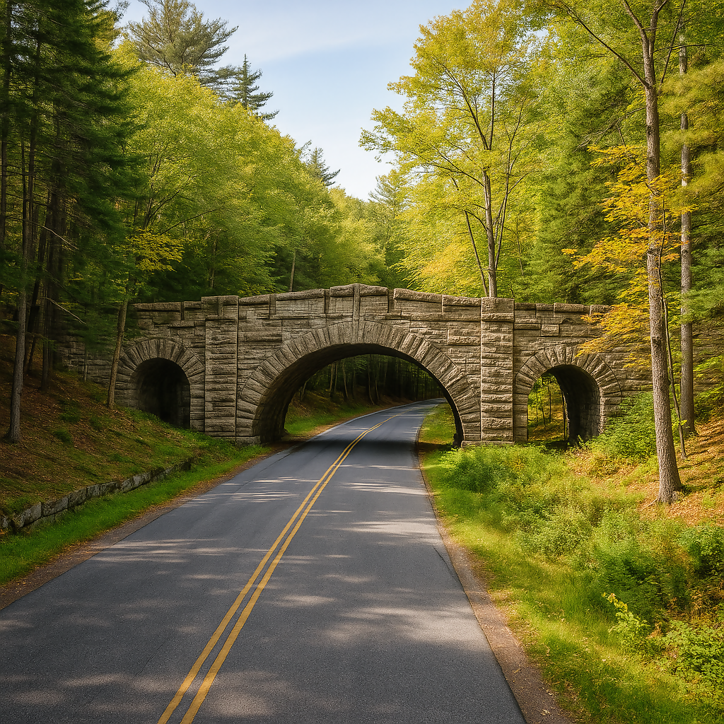 Stanley Brook Bridge - Acadia National Park - Maine United States - Rendered - Digital File Digital My Custom Designs PDF