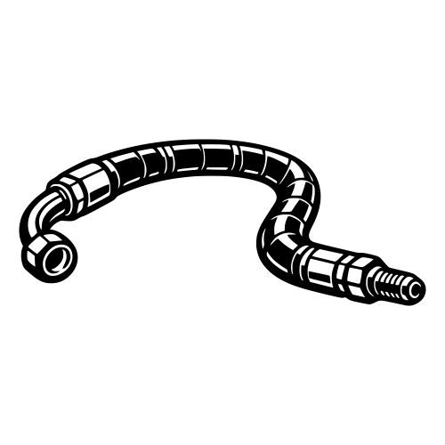 Hydraulic Hose - Vector Graphics - Digital File