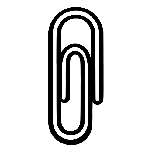 Paperclip Outline - Vector Graphics - Digital File Digital My Custom Designs PDF