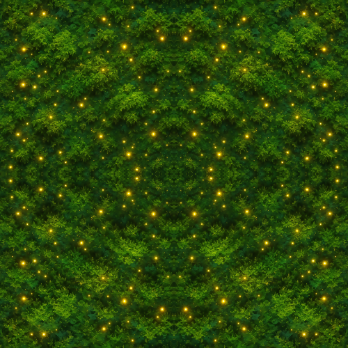 Nature and Landscape - Vibrant Moss Textures With Glowing Firefly Lights - Pattern - Digital File Digital My Custom Designs PDF