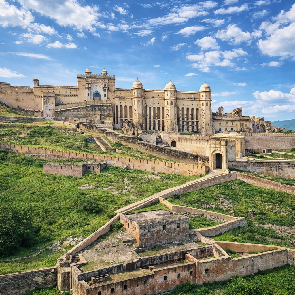 Amber Fort - Jaipur India - Asia - Rendered - Digital File Digital My Custom Designs PDF