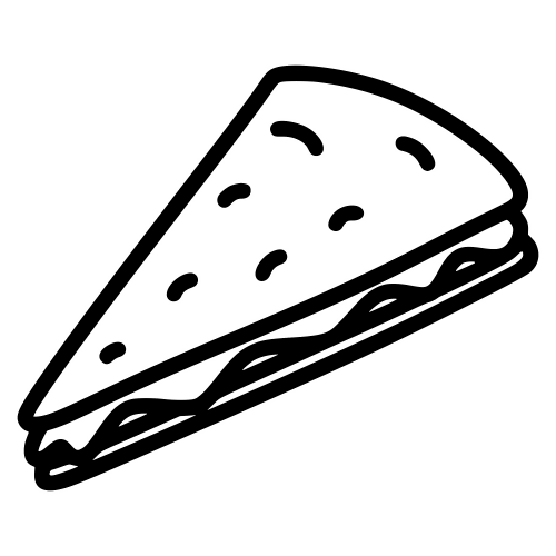 Quesadilla Wedge Outline - Digital File - XCS Friendly Digital My Custom Designs PDF