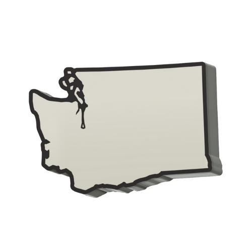Washington Wall Lightbox - United States - 3D Print File - Digital File Digital My Custom Designs