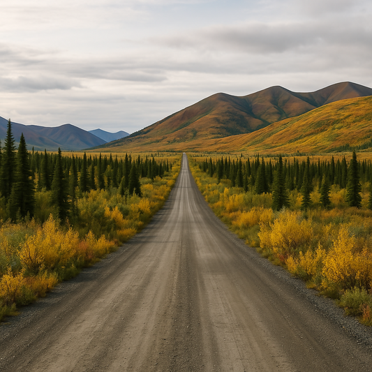 Inuvik & Dempster Highway in Autumn - Northwest Territories Canada - Rendered - Digital File Digital My Custom Designs PDF