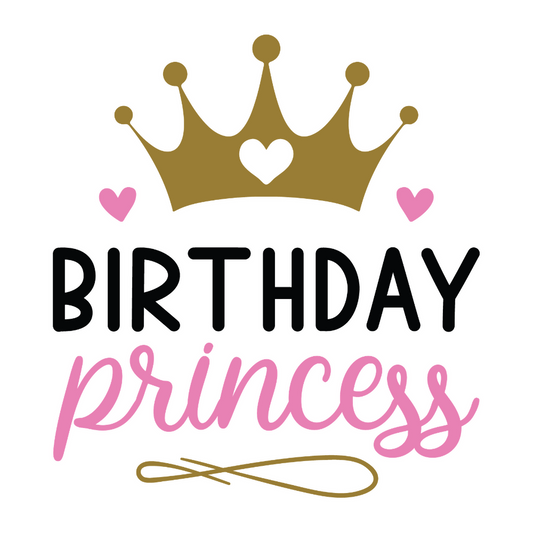 Birthday Princess - Princess - T Shirt Design - Digital File Digital My Custom Designs ZIP File