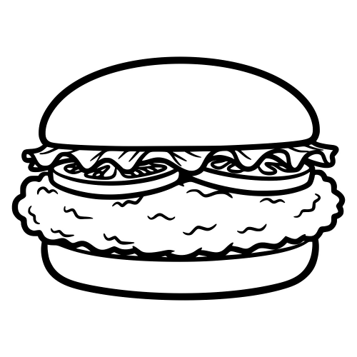 Chicken Sandwich Design - Digital File - XCS Friendly Digital My Custom Designs PDF