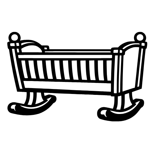 Cradle Sketch - Digital File - XCS Friendly Digital My Custom Designs PDF