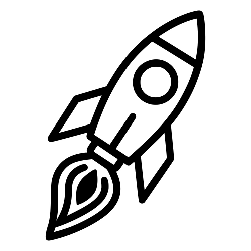 Rocket Flame Sketch - Digital File - XCS Friendly