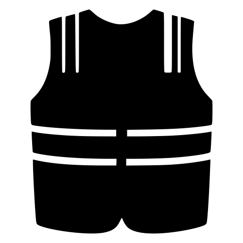 Safety Vest Silhouette - Vector Graphics - Digital File Digital My Custom Designs PDF