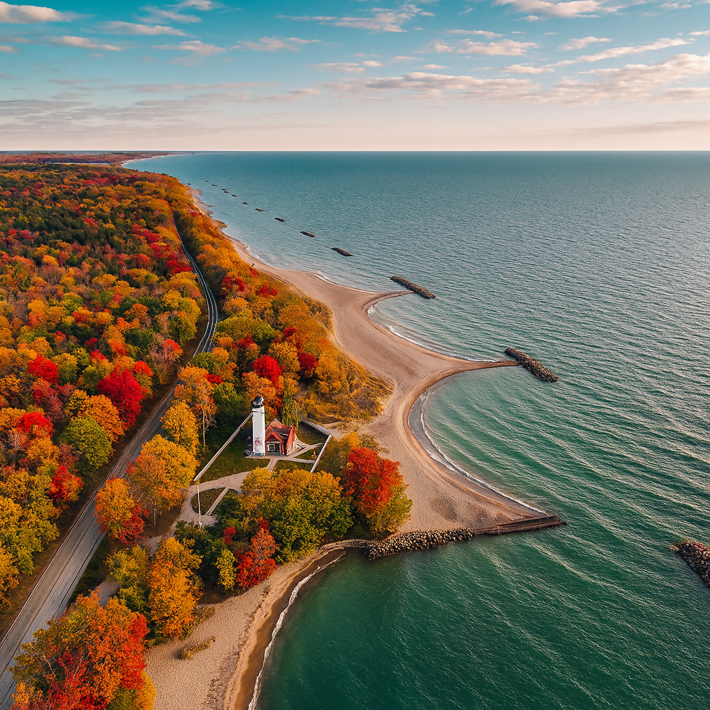 Presque Isle State Park - Pennsylvania United States - Rendered - Digital File Digital My Custom Designs PDF