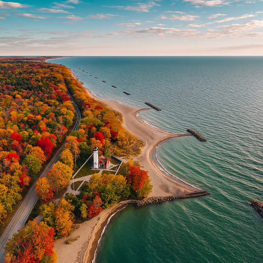 Presque Isle State Park - Pennsylvania United States - Rendered - Digital File Digital My Custom Designs PDF