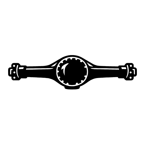 Differential Axle Housing Silhouette - Vector Graphics - Digital File Digital My Custom Designs PDF