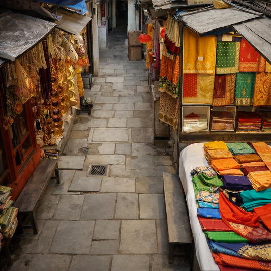 Chowk Market - Varanasi India - Asia - Rendered - Digital File Digital My Custom Designs PDF