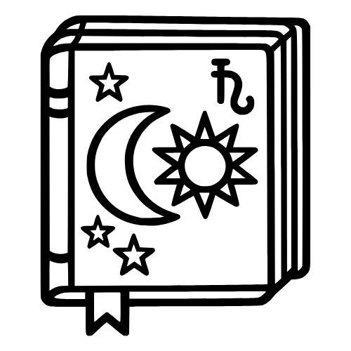 Astrology Book Sketch - Vector Graphics - Digital File Digital My Custom Designs PDF