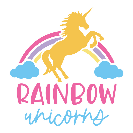 Rainbow Unicorns - Unicorn - T Shirt Designs - Digital File Digital My Custom Designs ZIP File