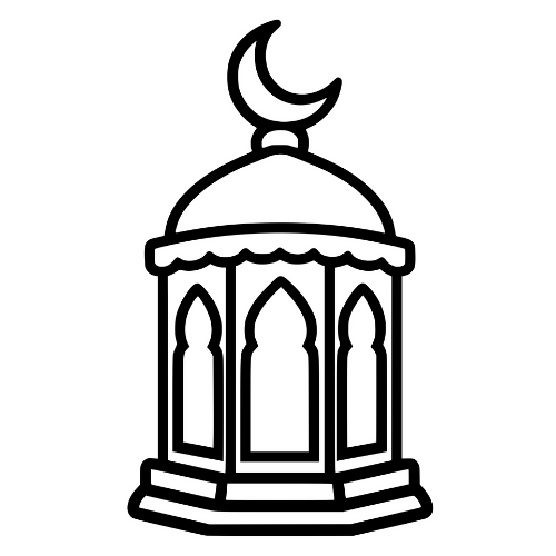 Ramadan Lantern Sketch - Digital File - XCS Friendly Digital My Custom Designs PDF