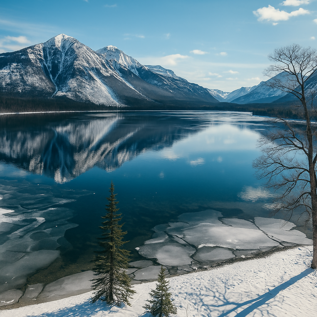 Lake McDonald - Glacier National Park - Montana United States - Rendered - Digital File Digital My Custom Designs PDF
