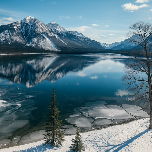 Lake McDonald - Glacier National Park - Montana United States - Rendered - Digital File Digital My Custom Designs PDF