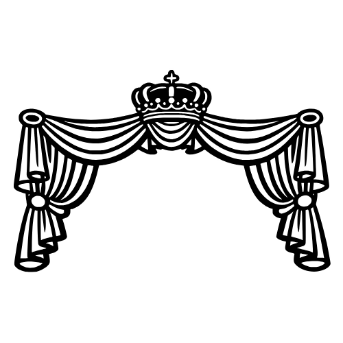 Red Curtain Crown Sketch - Vector Graphics - Digital File Digital My Custom Designs PDF