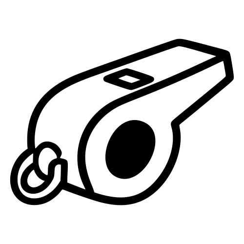 Referee Whistle Icon - Digital File - XCS Friendly Digital My Custom Designs PDF