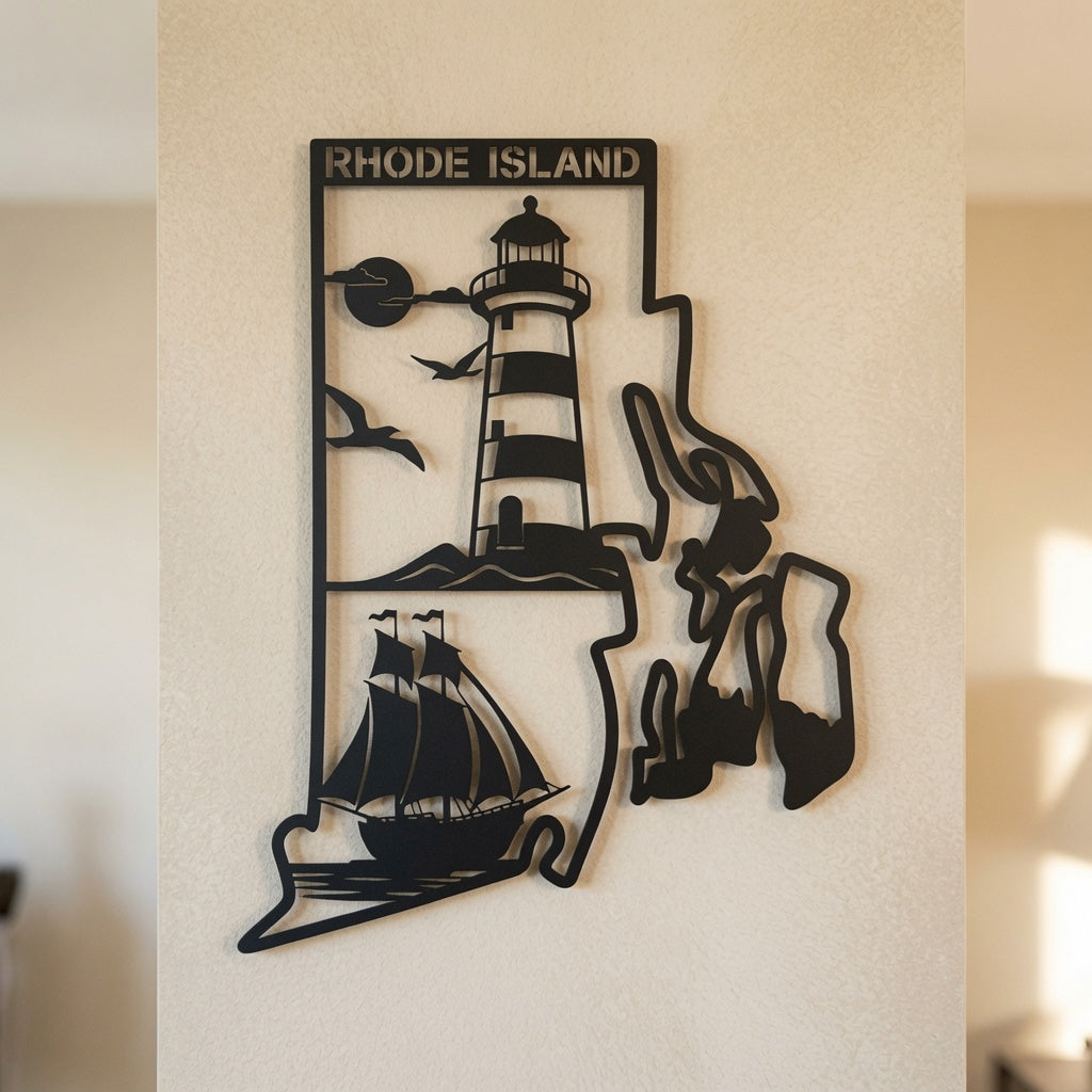 Rhode Island - Wall / Home Decor - State Outline - United States - Digital File - ZIP File - Digital